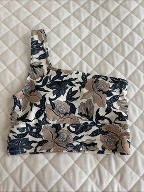 Old Navy longline swim top one shoulder like new sz S